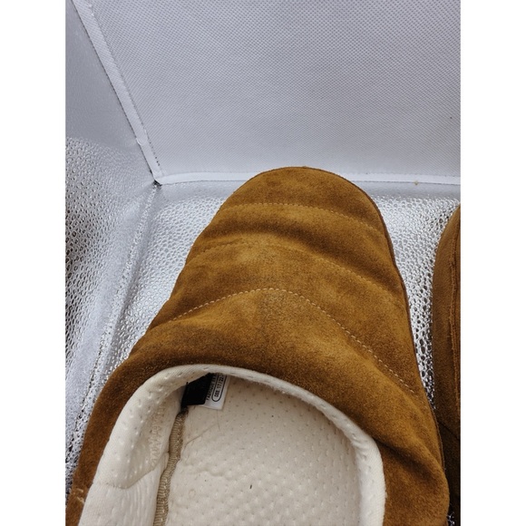 Moon Boots Evolution Suede Slippers in Cognac Brown - Picture 8 of 8